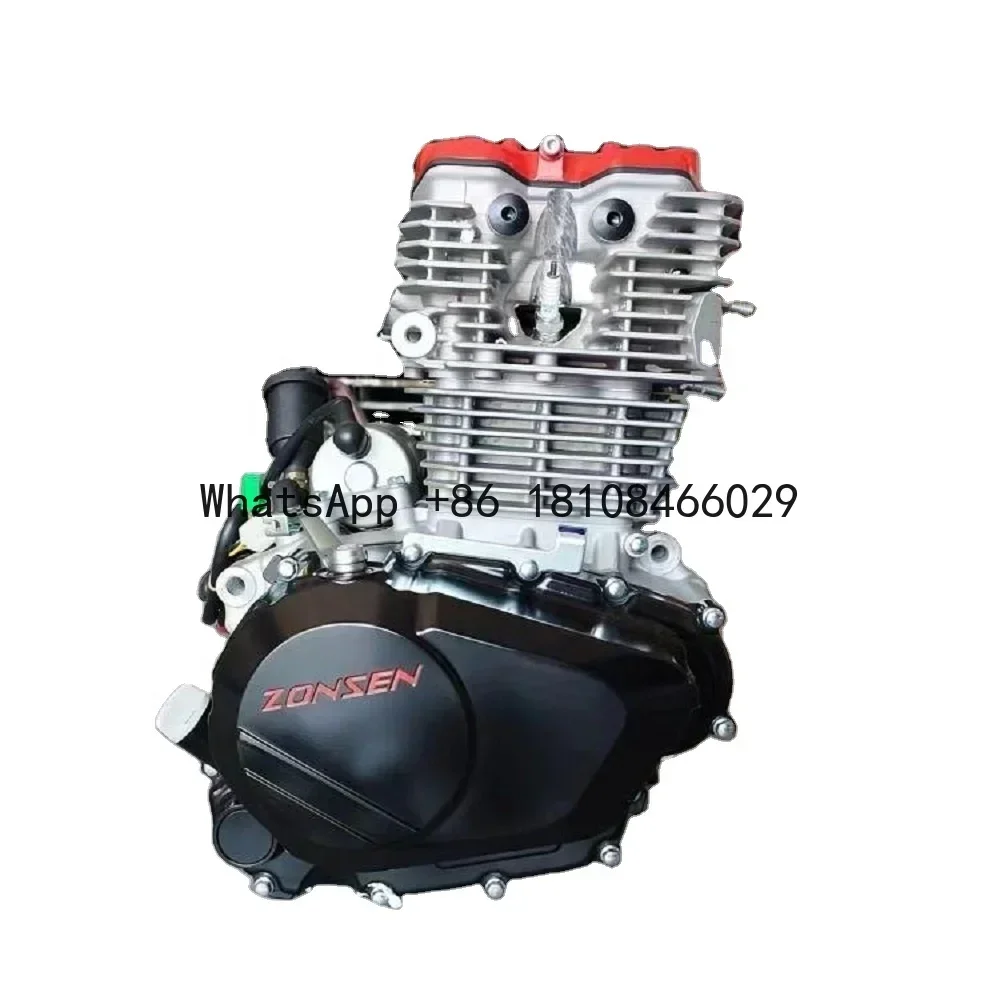 CQHZJ 300cc Engine  CB300RL Electric Start 4 Valve 4 Stroke Zs175fmm  Engine Motorcycle Engine Assembly 6 Speed