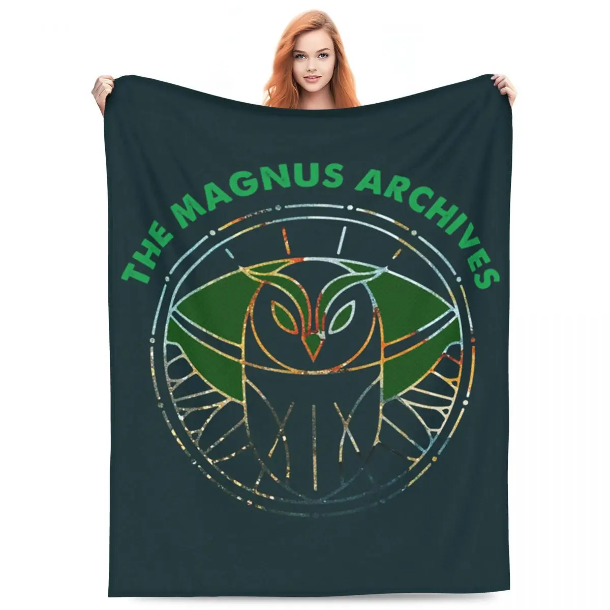 

The Magnus Archives Logo Blankets Flannel Throw Blanket Lightweight Throw Blankets for Couch Bedding Travel Throws Bedspread