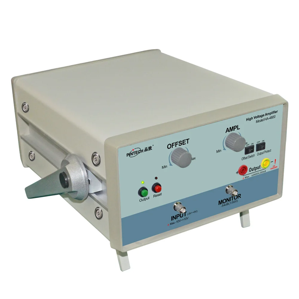 PINTECH HA-4800 High Voltage Amplifier, 5kHz, 4800Vp-p, Waveform Generator Voltage Signal Amplifier with Protection Switch