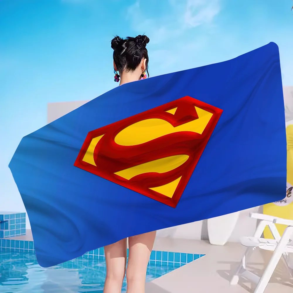 Hot Hero S-Superman Cool Towel Portable Beach Gym Swimming Home Soft Cotton