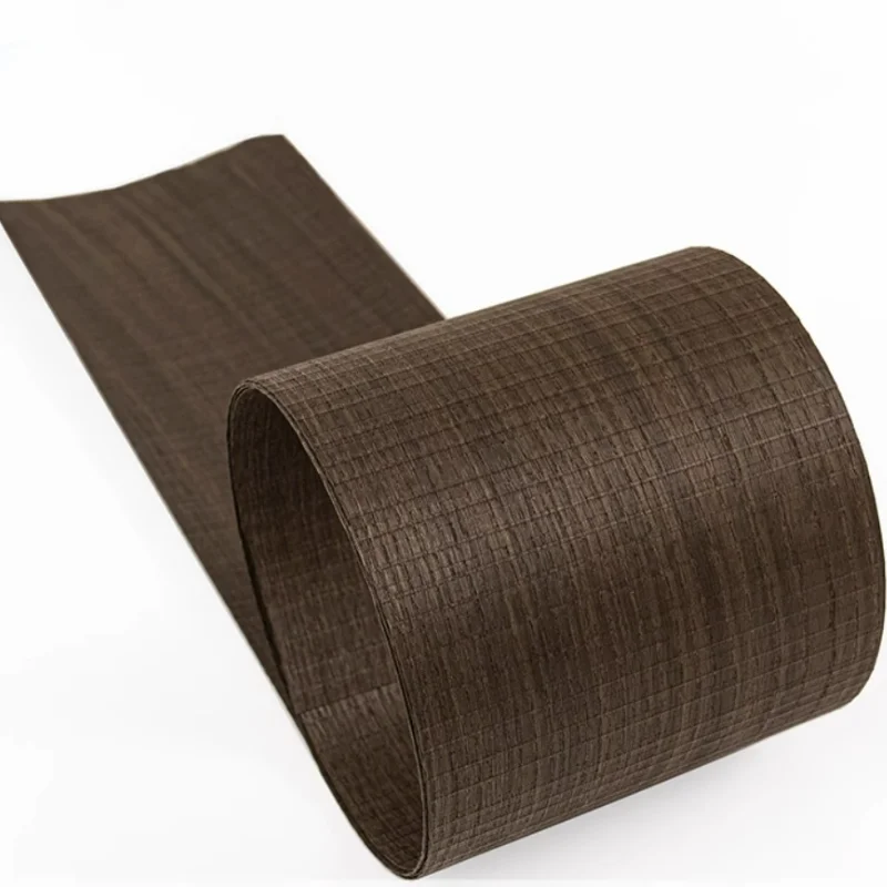 

Natural serrated smoked oak solid wood veneer decoration furniture speaker instrument decorative veneer L:2.5Metersx180x0.5mm