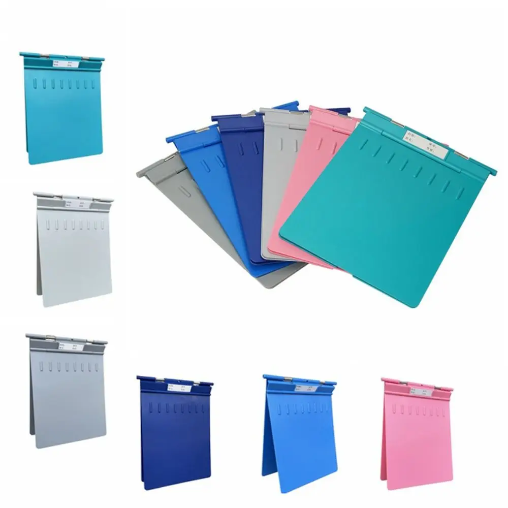 多目的 ABS 患者フォルダーカラフルな A4 クリップボードフォルダー実用的な耐久性のある折りたたみファイルフォルダー事務用品