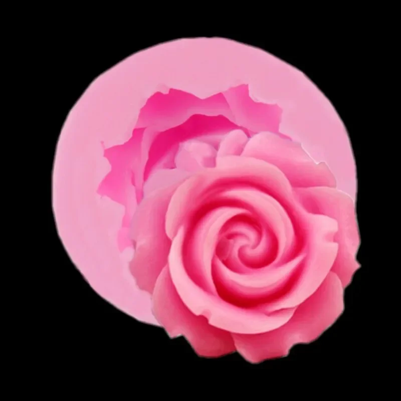 

Bloom Rose Silicone Cake Mold 3D Flower Fondant Mold Cupcake Jelly Candy Chocolate Decoration Baking Tool Moulds Kitchen Mould