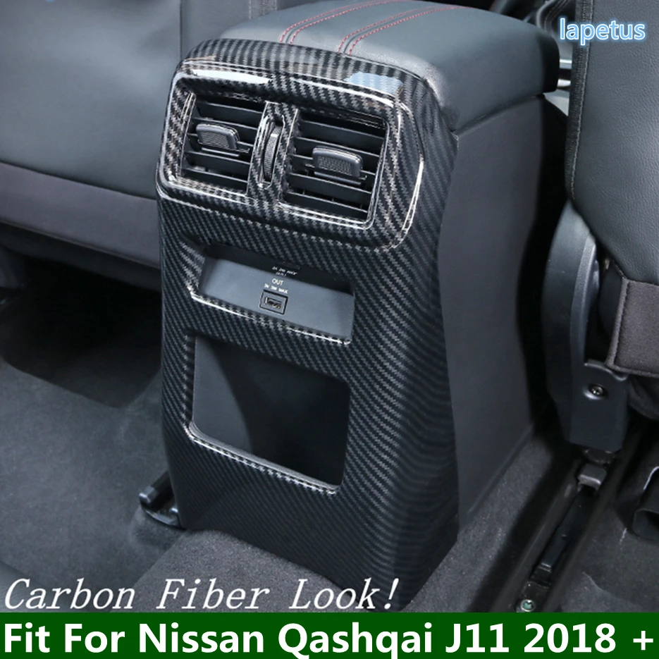 

Armrest Box Air Conditioning Vent AC Outlet Cover Trim Anti Kick Panel Fit For Nissan Qashqai J11 2018 - 2020 Accessories