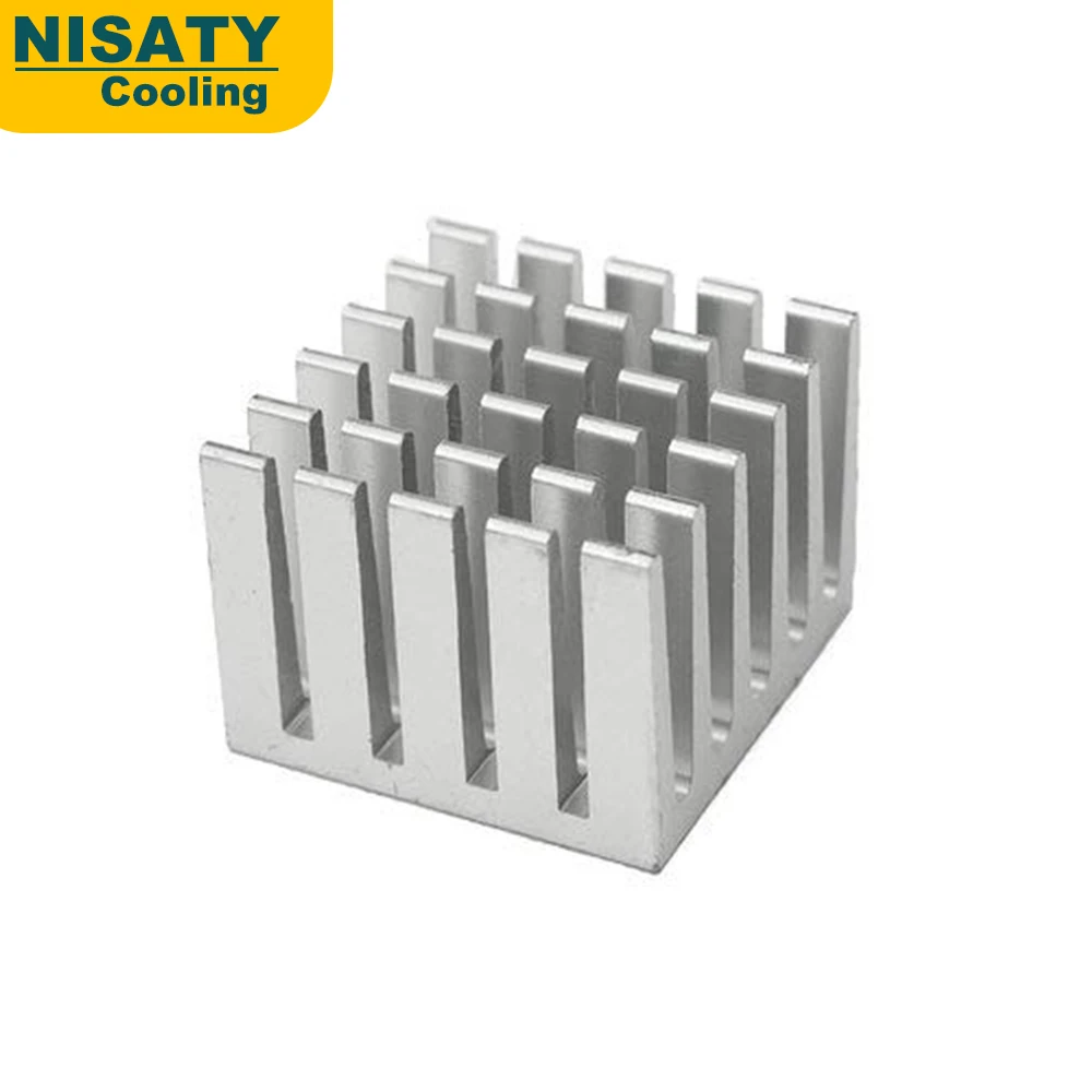 Paket Besar 20/50/100PCS 20x20x15mm Pendingin Heatsink CPU GPU IC Chip Aluminium Heat Sink Radiator Perak Heatsink DIY Cooler