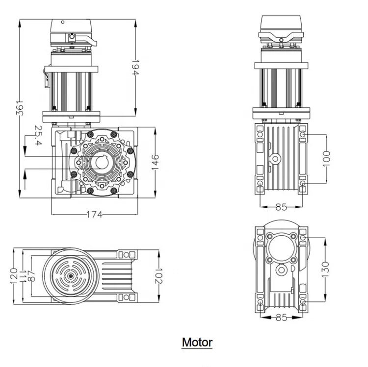 Ce Proof Electric High Speed Motorized Roll Up Doors Automatic Servo Motors