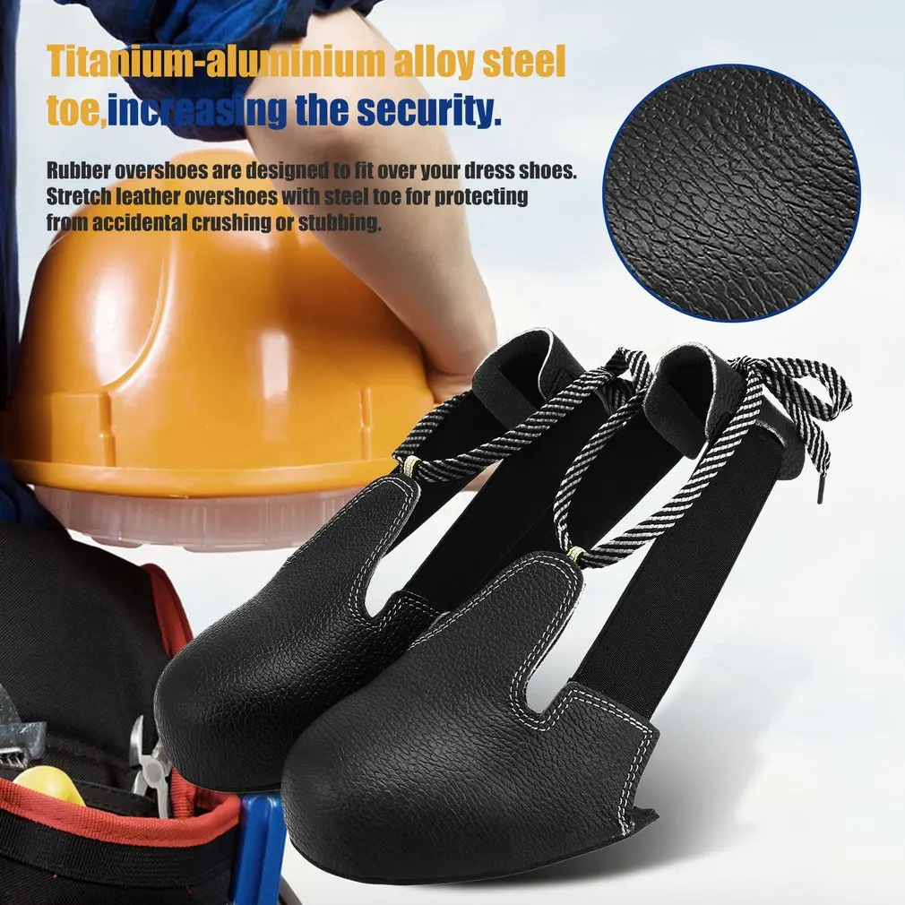 Anti-smashing Slip-resistant Steel Toe Safety Shoes Cover Universal Industry Protective Overshoes Unisex Protector Bending Overs