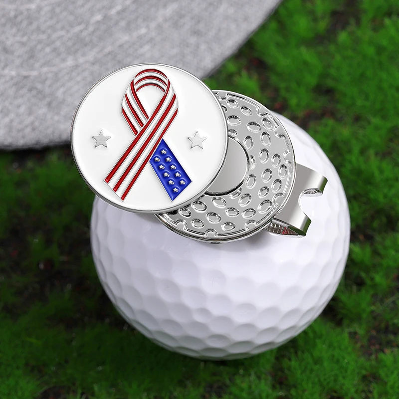 Klip topi Golf magnetik, penanda bola Golf logam untuk hadiah, topi bisbol, aksesori dekoratif, Klip Untuk Teman