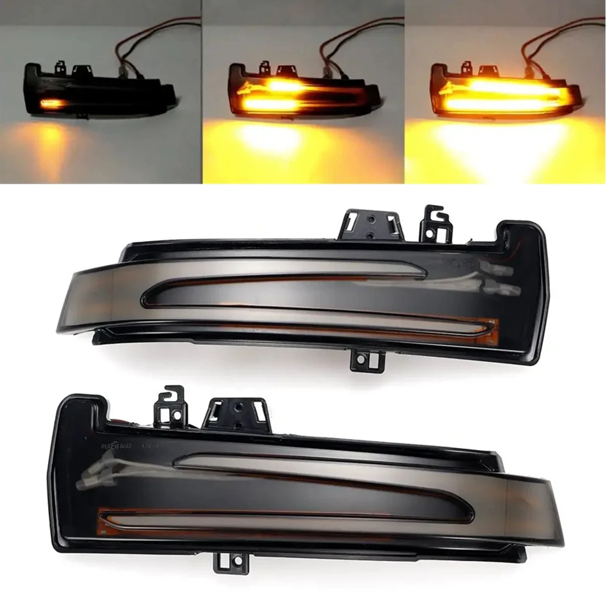 

2pcs 12V LED Dynamic Turn Signal Light Side Mirror Indicator For Mercedes Benz W204 CLA A B C E S GLA GLK CLS Class W176 W212