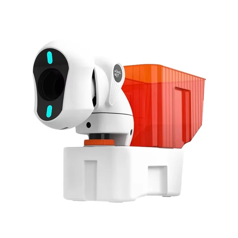 For Indoor Modern Portable Table Tennis Robot Training Machine Convenient Adjustable Arc 50 Balls/Minute Durable Plastic