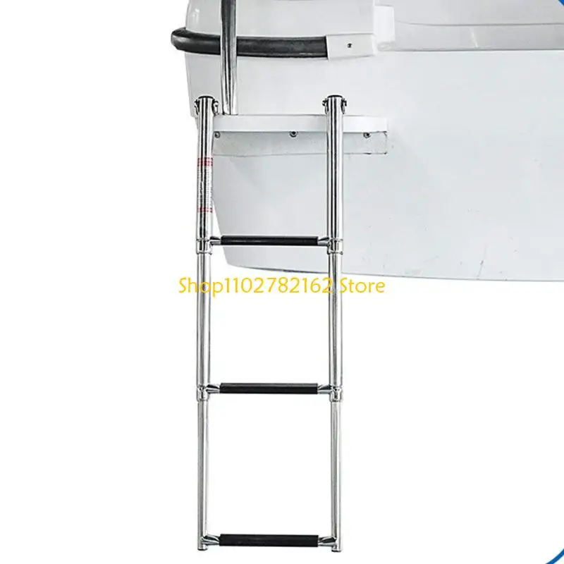 547B Stainless Steel Telescopic Ladder for Yachts and Fishing Boats 4 Sections