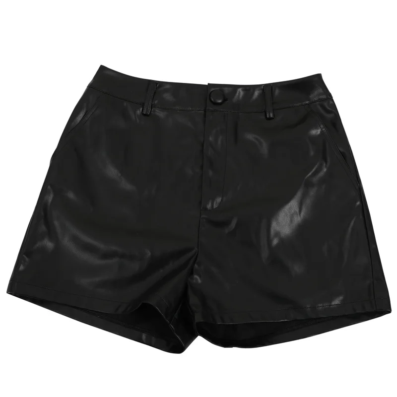 Doyerl Zweiteiliges Set aus PU-Kunstleder für Damen, 2026, Streetwear, Quaste, einreihige Weste, Top und Shorts, neu in passenden Sets – Detail 9