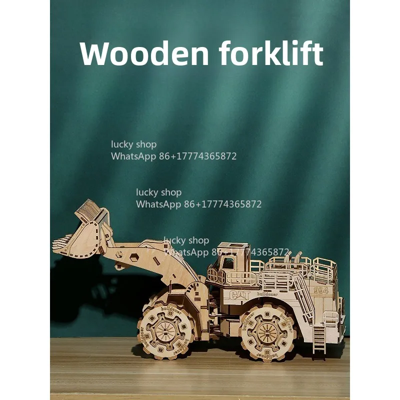 

Mechanical Wooden Loader Model | 3D Construction Decor Gift for Hobbyists