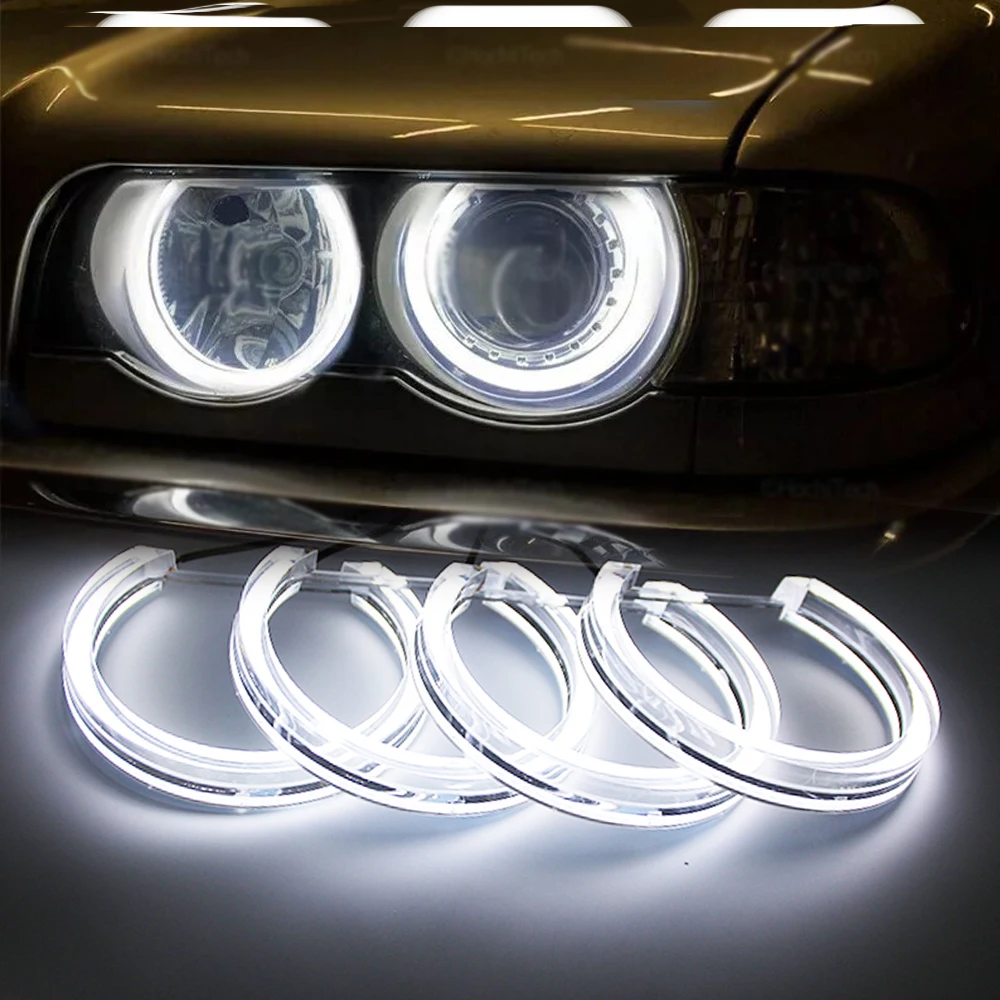 

LED Crystal Angel Eyes Halo Ring Headlight Kit For BMW E36 E38 E39 46 M3 E90 E91 with Non-Projector headlights Auto Accessories