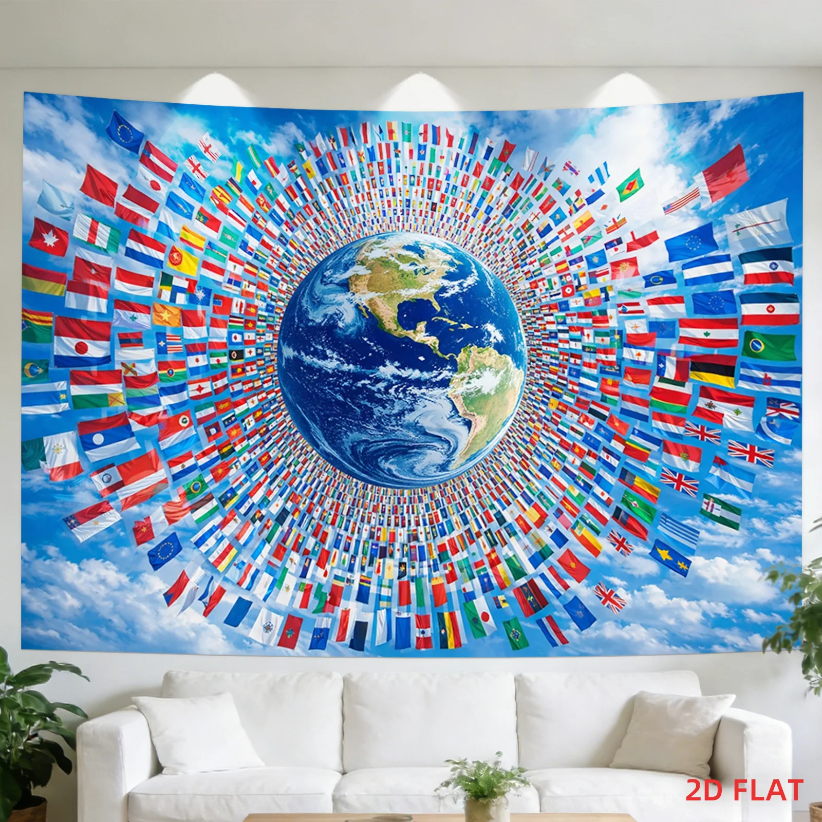 large tapestry World Flag Backdrops Background Wall Cloth Bedroom Decoration Hanging Rental House Tapestry