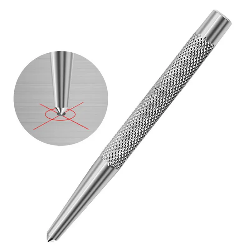 Non-slip Center Pin Punch High Carbon Steel Center Punch For Alloy Steel Metal Wood Drilling Tools