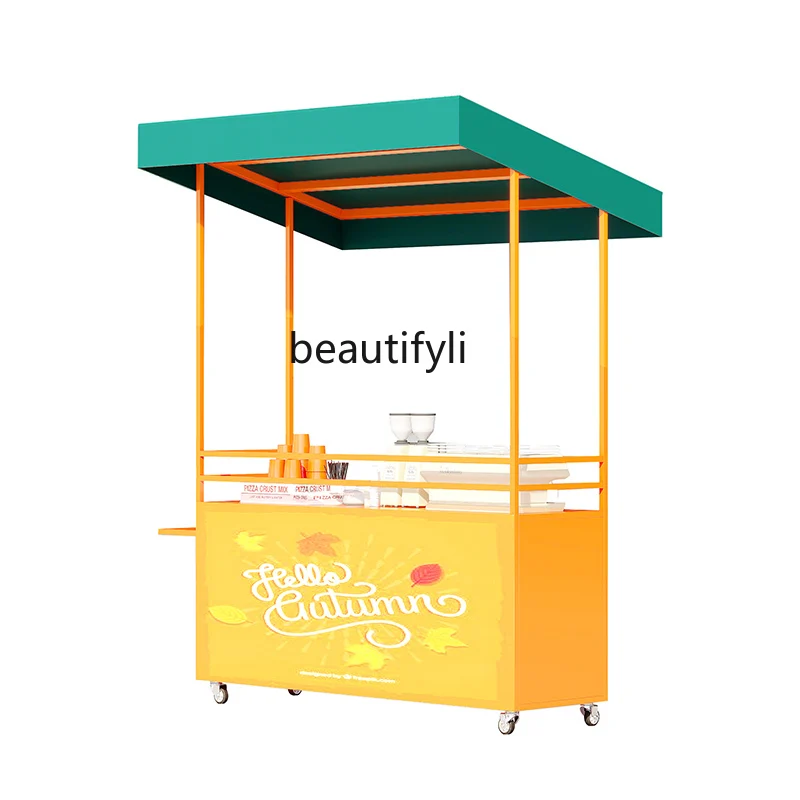 

Creative outdoor stall truck night market floating food truck square event stall truck