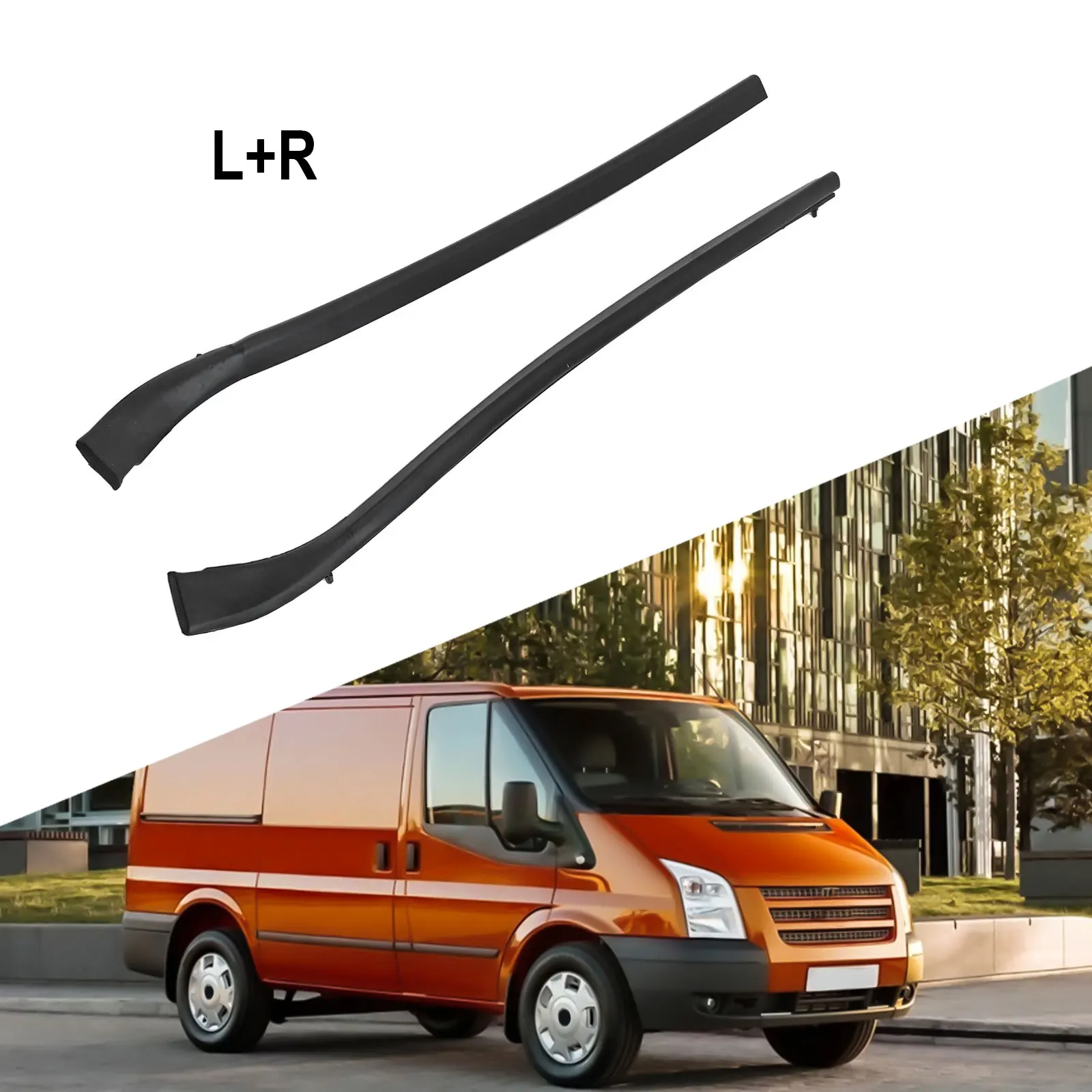 1set Car Front Rubber Weatherstrip Door Weather Seal Strip Fit For Ford For Transit MK7 Practical Door Weather Seal Strips Parts