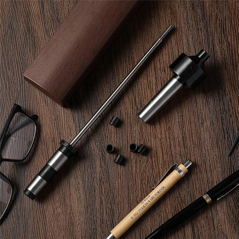 

Шпиндель-ручка 2MT для токарного станка по дереву, вращающийся инструмент с шпинделем и 5 втулками, комплект роторной ручки по дереву