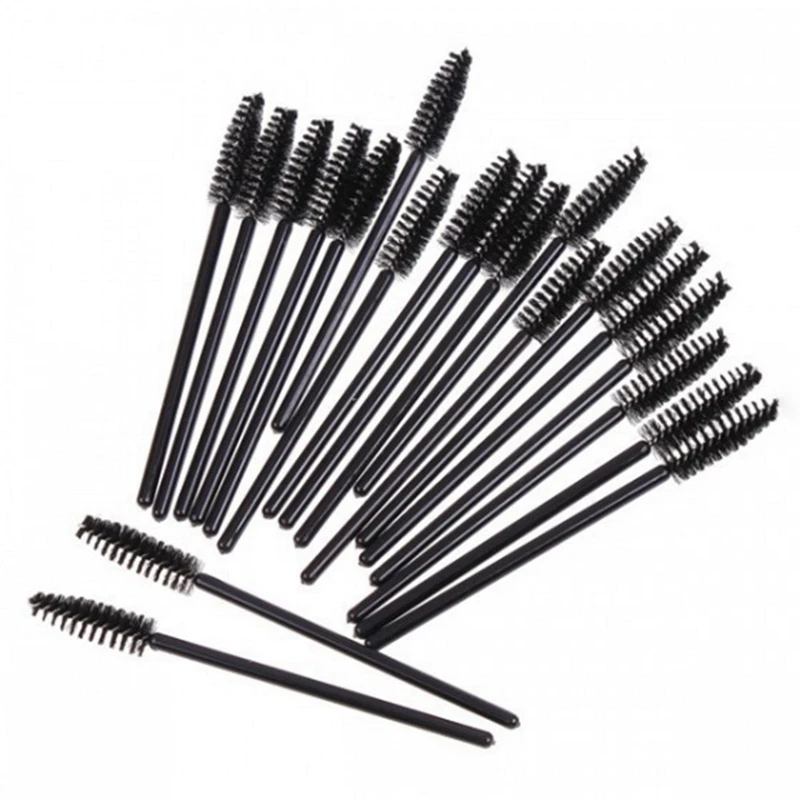 Pinceau de maquillage en fibre synthétique, brosse à cils de poulet, applicateur de mascara, anciers, outils de maquillage, nouveau, 500 pièces