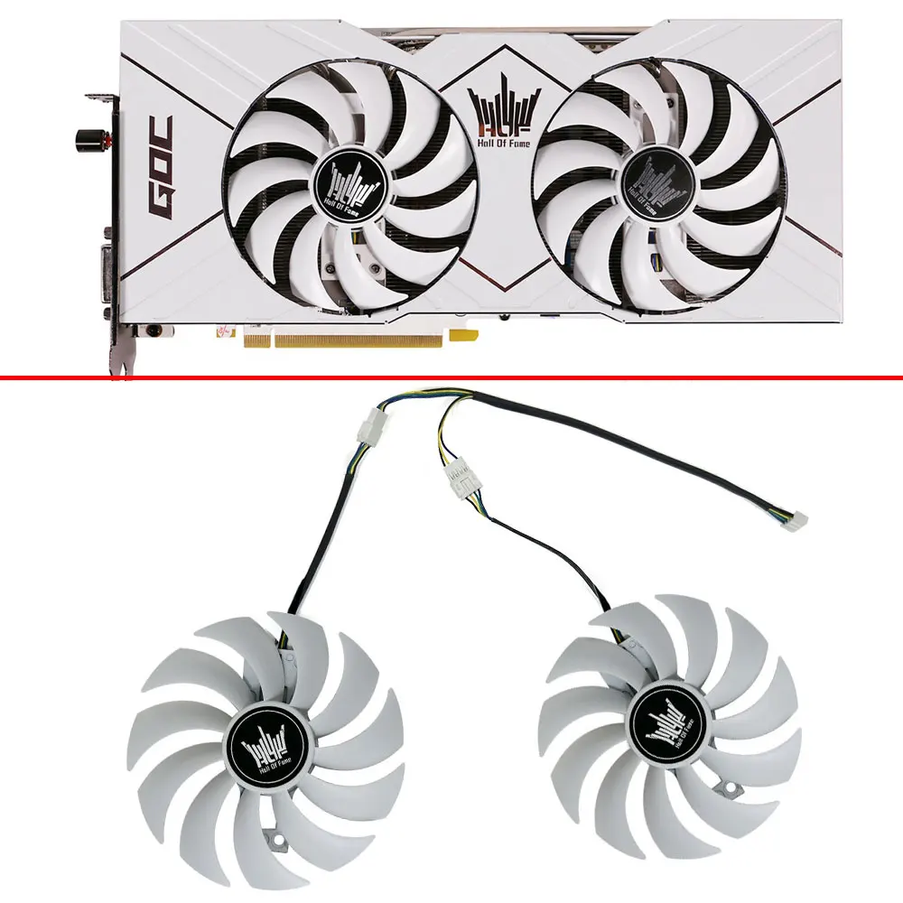 Cooling Fan white 100mm GAA8B2U 4PIN KFA2 GTX980Ti HOF GPU FAN For GALAXY GeForce GTX 980Ti HOF GOC Video card  fan