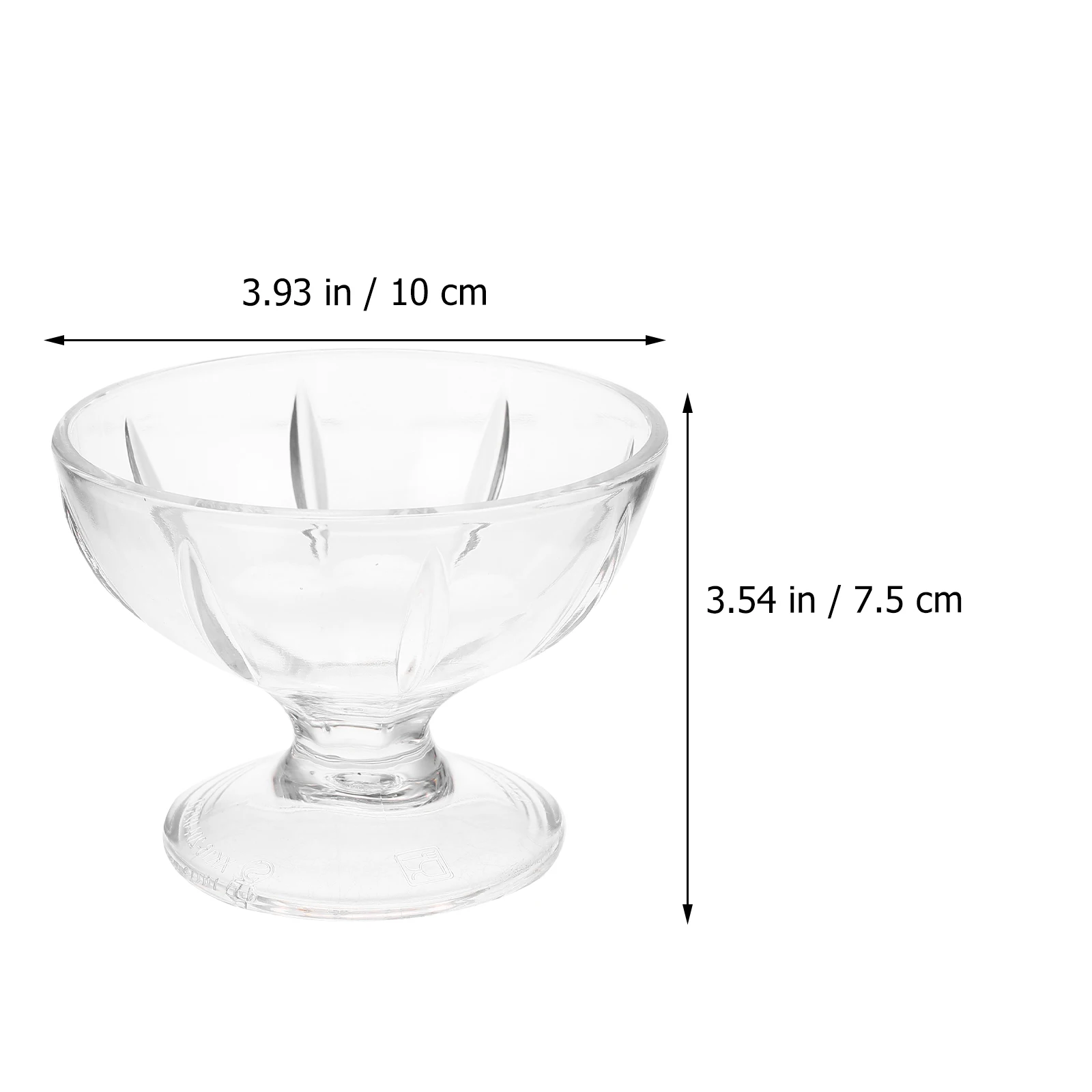 

4pcs Premium Dessert Cup Ice Cream Bowl Transparent Pudding Serving Cup For Party Wedding Cake Snack High Based Plastic Drinking