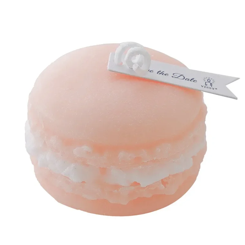 Macaron Aromatherapie Kerze Lavendel Pfirsich Kamille Kuchen Modellierung Dessert Kerzen Home Dekoration Geschenk für Party Hochzeit