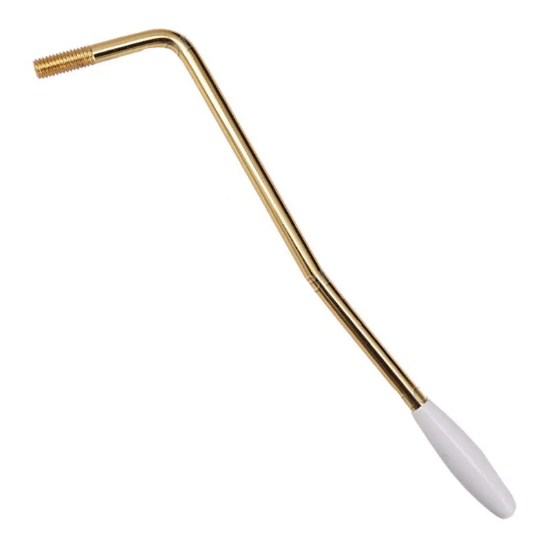 Ein aufschraubbare Tremolo-Arm-Whammy-Bar für E-Gitarren-Zubehör, Gewindedurchmesser 6 mm (M6), in den Farben Chrom, Schwarz und Gold erhältlich. – Detail 4