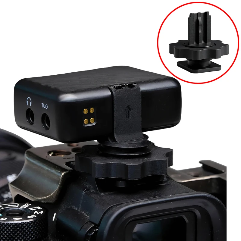 1PCS Spiral Fixing Bracket Universal Cold/Hot Shoe Adapter Base Expansion Interface Modified Parts for DJI MIC 1st Generation