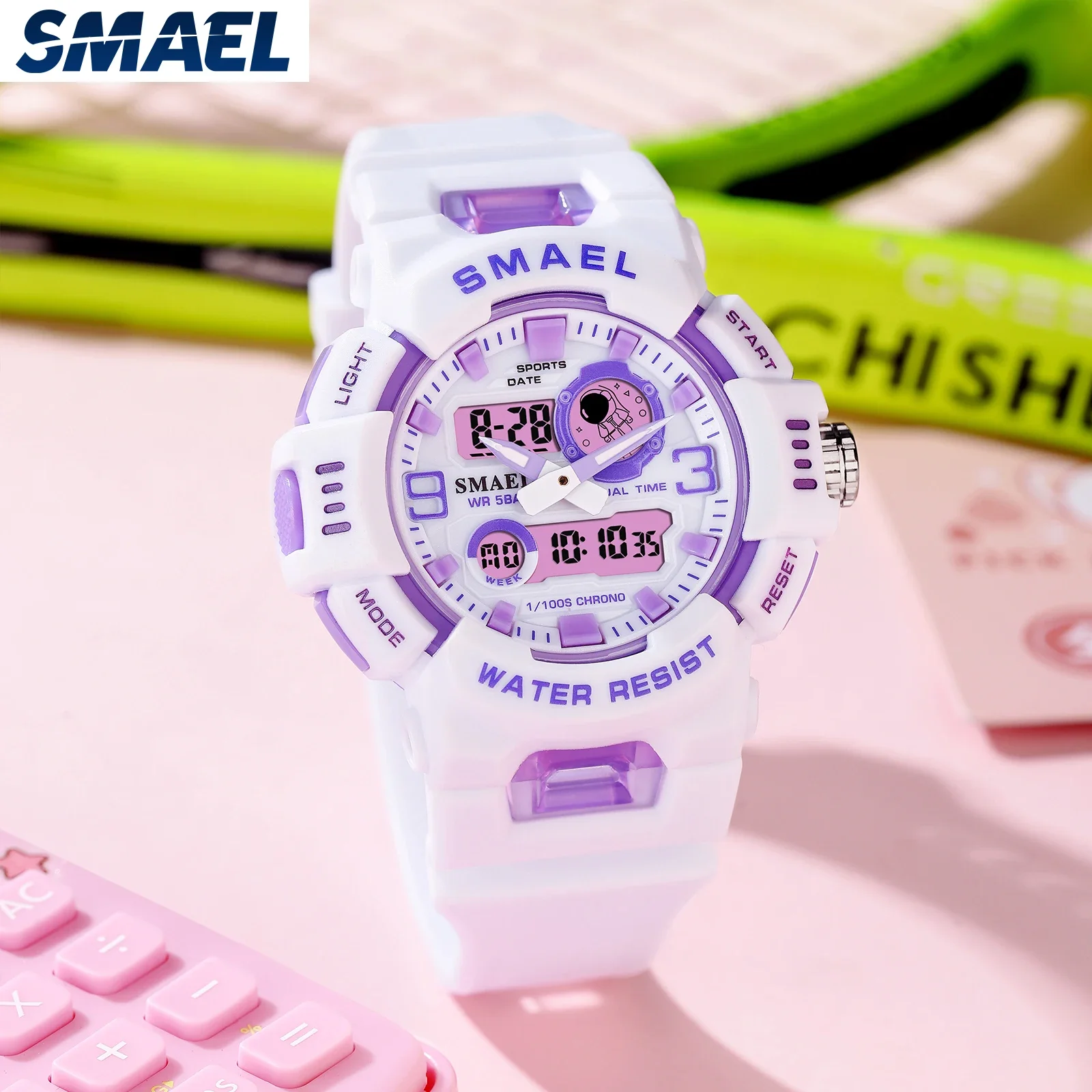 SMAEL-reloj electrónico multifuncional, accesorio deportivo a Color, Vitality Candy, 8083