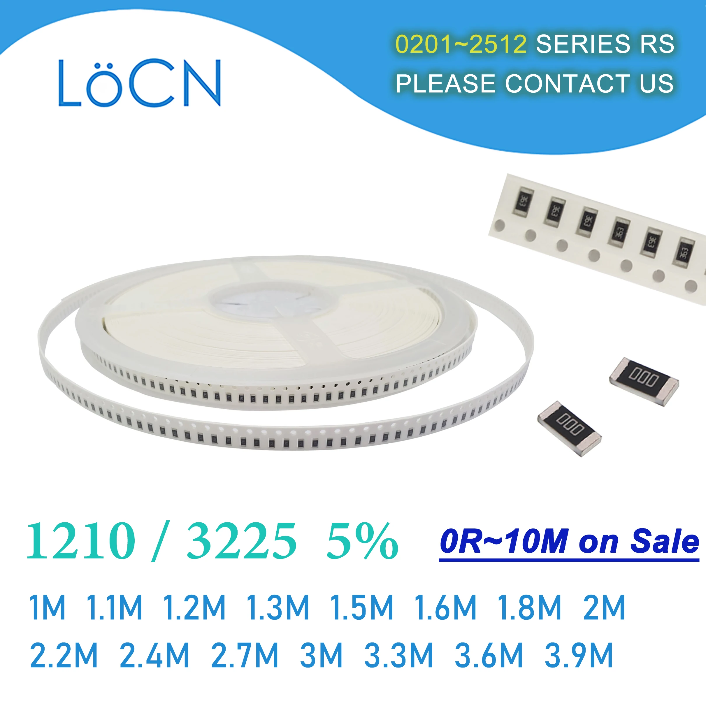 

1210 J 5% 5000 шт. 1 м 1,1 м 1,2 м 1,3 м 1,5 м 1,6 м 1,8 м 2 м 2,2 м 2,4 м 2,7 м 3 м 3,3 м 3,6 м 3,9 м Ом 3225 резистор SMD Высокое качество