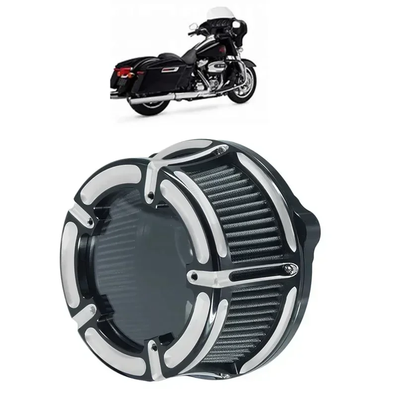 لفلتر الهواء وضوح التباين باستخدام الحاسب الآلي انظر من خلال منظف لـ Harley Touring 2017 - up Road King 2017 - up Softail 2018 - up