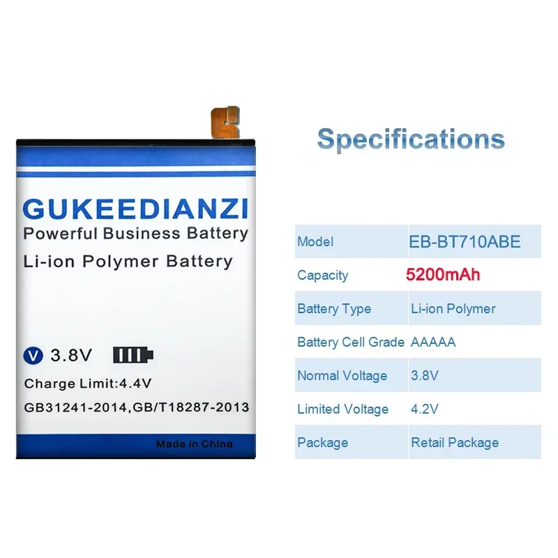 EB-BT710ABE Tablet Battery For Samsung Galaxy Tab S2 8.0 SM T710 T715 T715C 5200mAh High Capacity