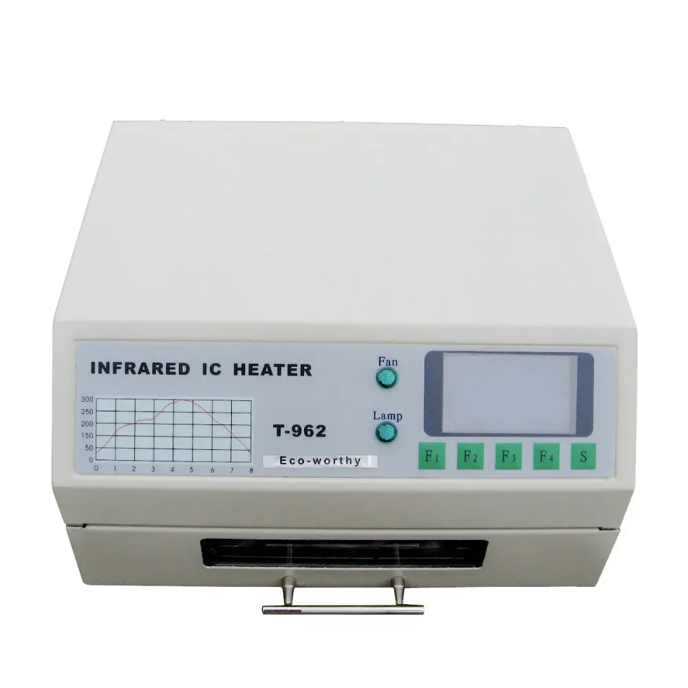 220V T-962 800W 180 x 235mm Desktop Reflow Oven Infrared IC Heater Soldering Machine for BGA SMD SMT Rework