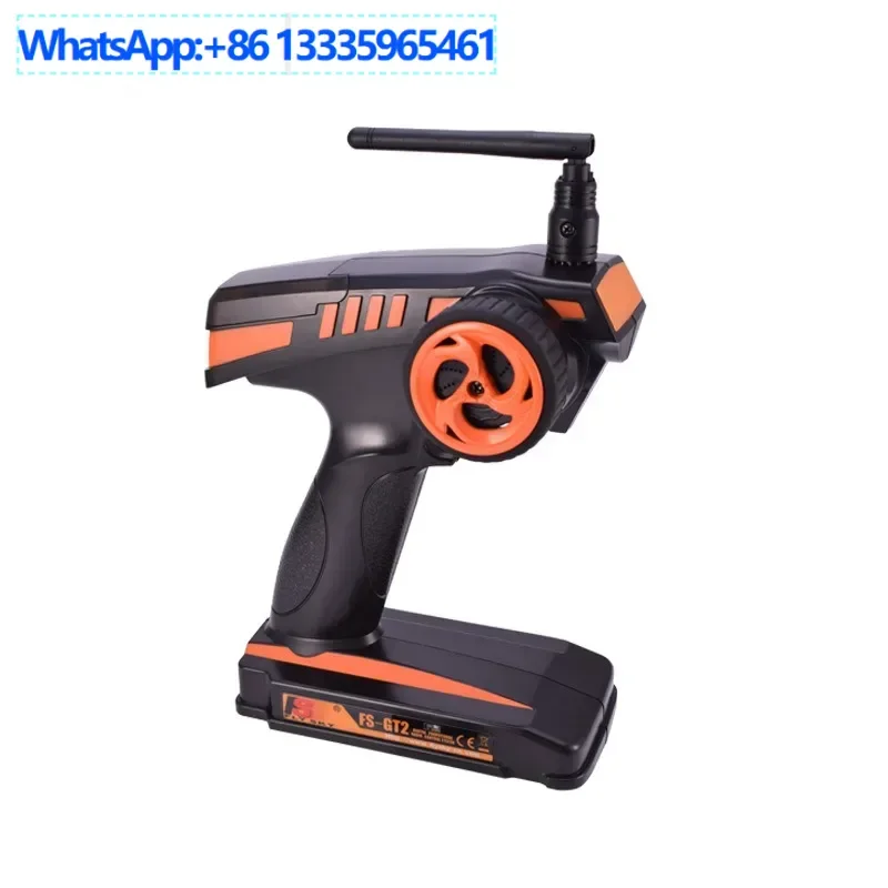 

2PCS FS-GT2 remote control FLYSKY is suitable for car and ship model 2-channel transmitter remote control, with receiving GR3E