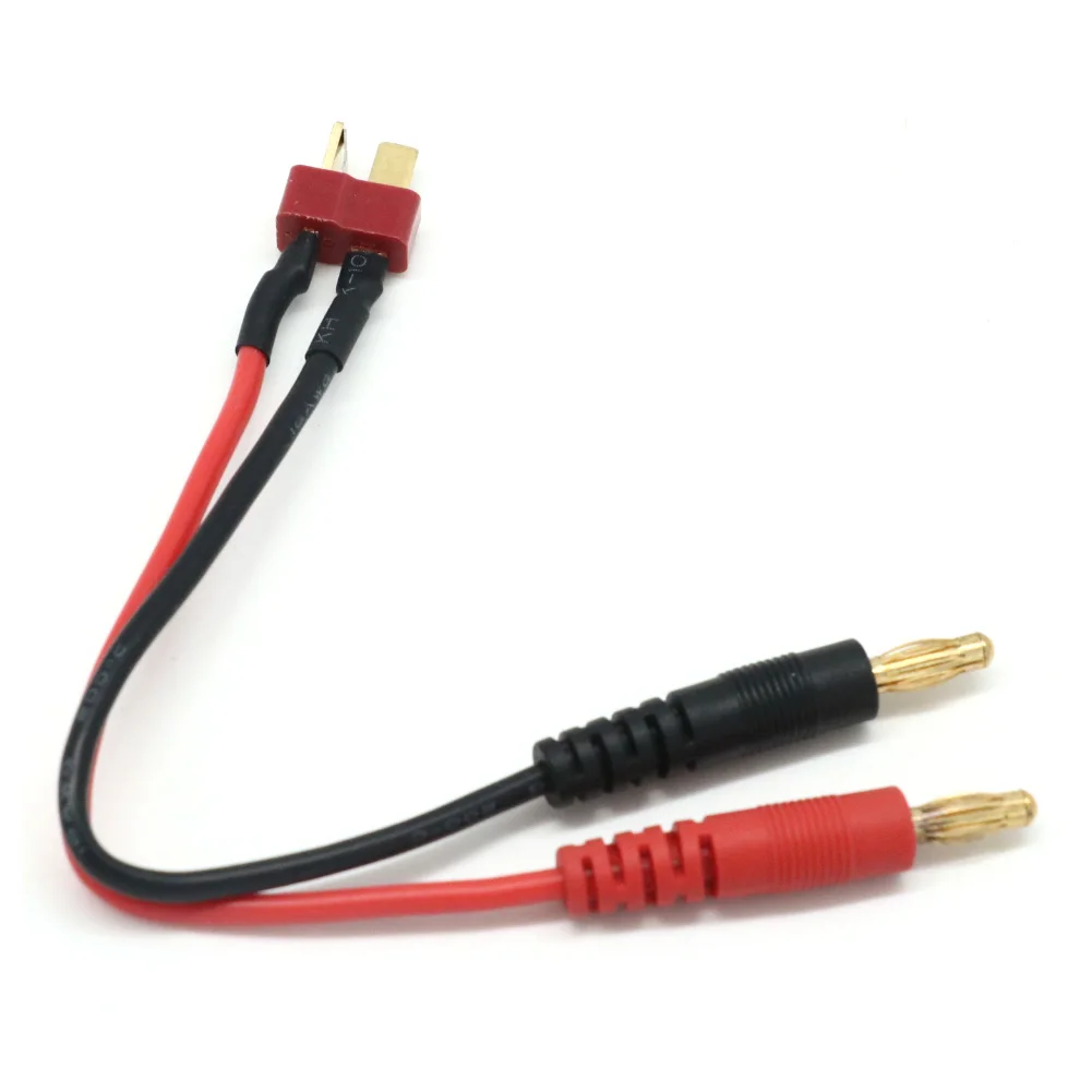 20CM XT30 XT60 XT90 T Plug Charge Lead to 4.0mm Banana Plugs Charge Cable Silicone Wire 14AWG For Lipo Battery