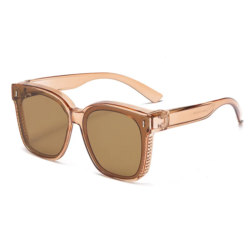 Fashion Square Polarized Sunglasses Cover Over Myopia Prescription Glasses Portable Men Women Vintage Fishing Driving Eyewear ﻿ image 5