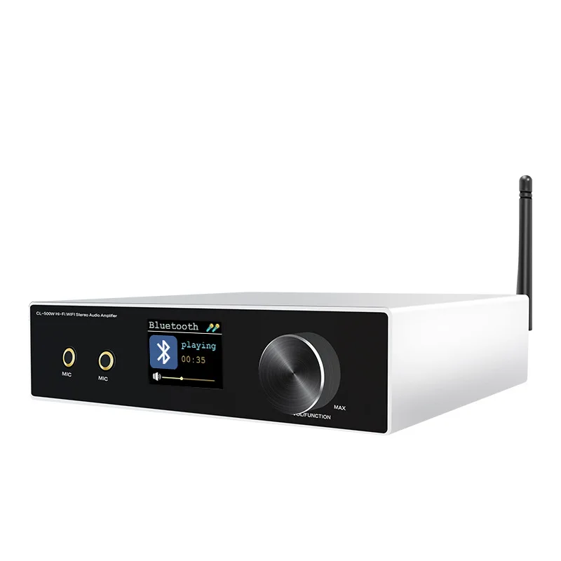 EGOLDEN Karaoke amplifier with Bluetooth home 2X50W wireless amplifier decoding HIFI amplifier