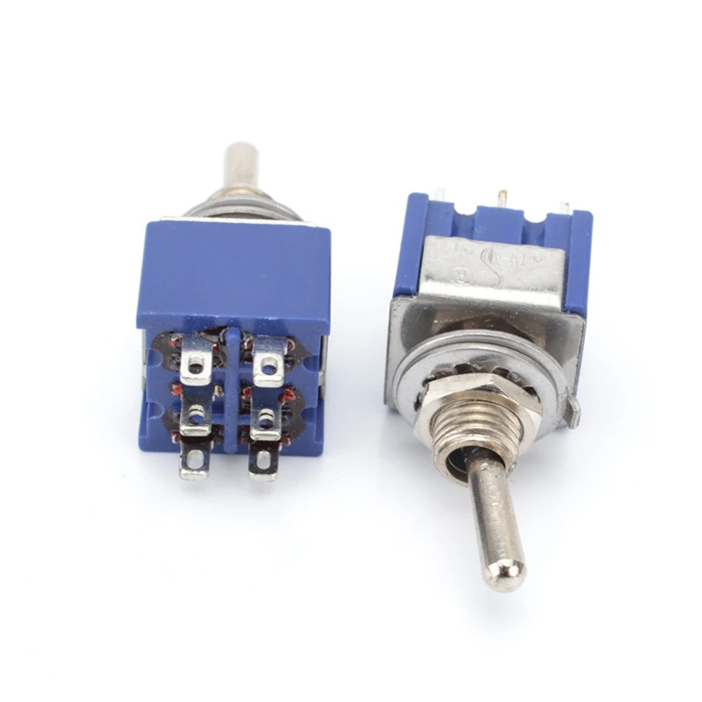 

20pcs 6 Feet On-On Spdt 2 Position Latching Toggle Switch 6A 125V Terminal Guitar Pickup Selector Electric Motor Light