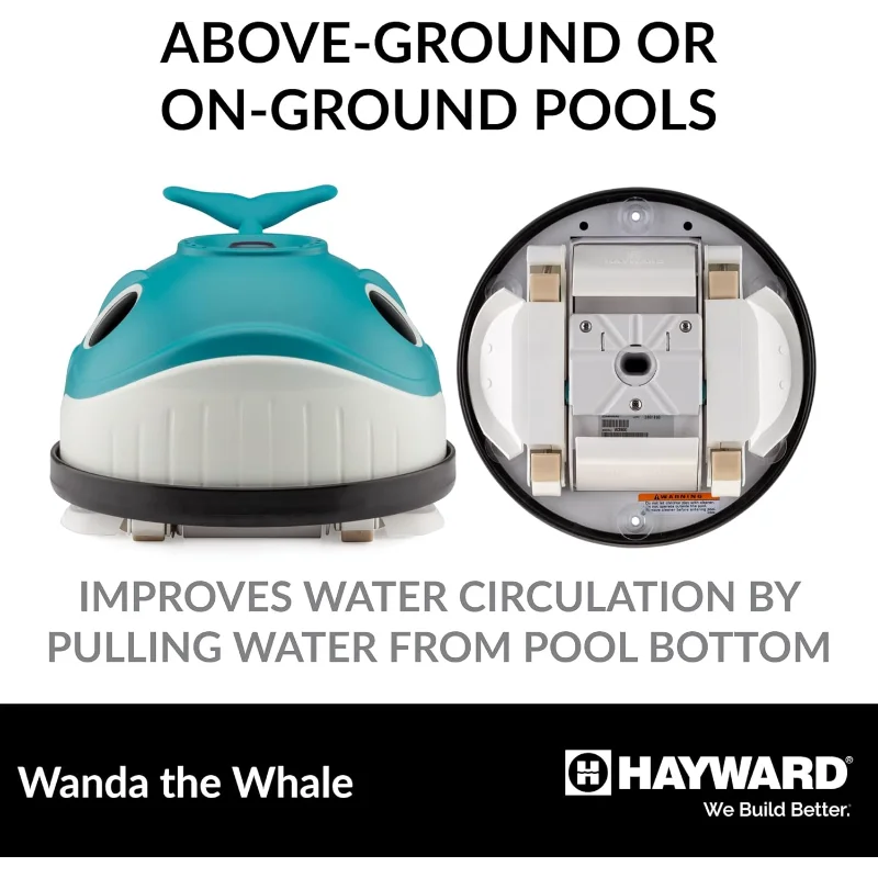 Hayward W3900 Wanda the Whale Above-Ground Suction Pool Cleaner for Any Size Pool (Automatic Pool Vacuum)