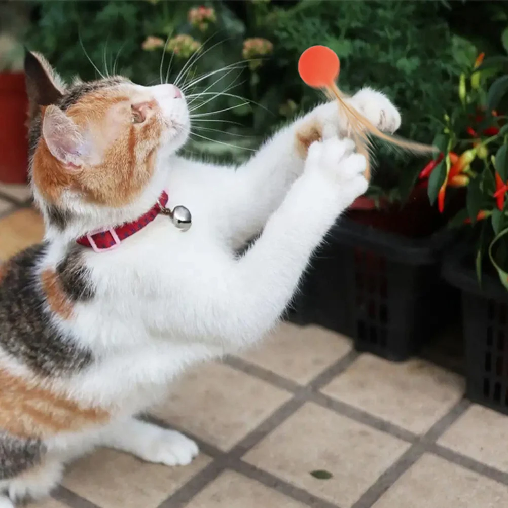 

9Pcs Interactive Elastic Ball for Cats Dogs Versatile Play Options Reducing Loneliness Strengthening Bond Cat Playing Toy