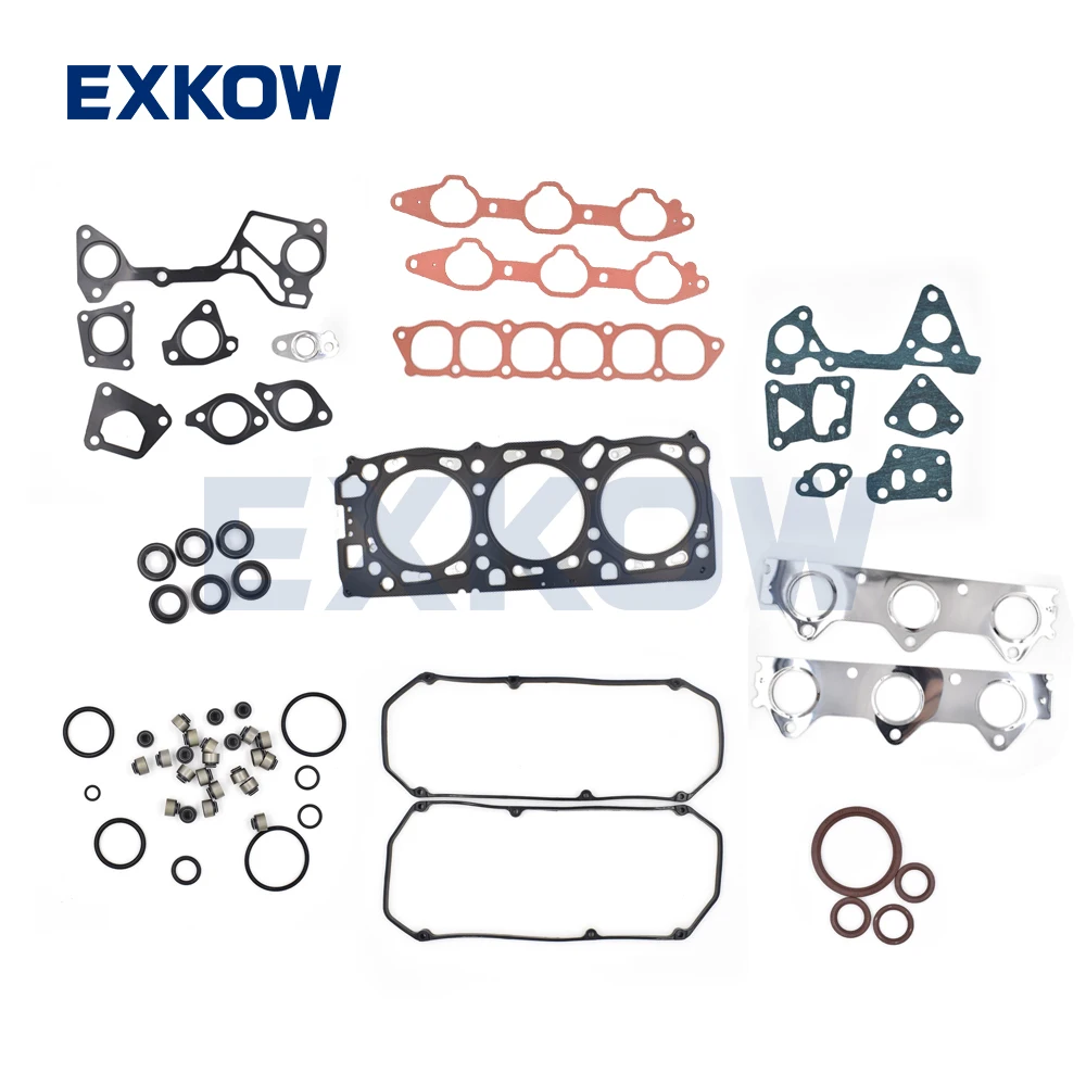 

24 Valves 6G72 Eng Overhaul Gasket Kit for Mitsubishi PAJERO MONTERO V23 V43 SPORT Challenger Nativa K86 K961997-2000 MD973444