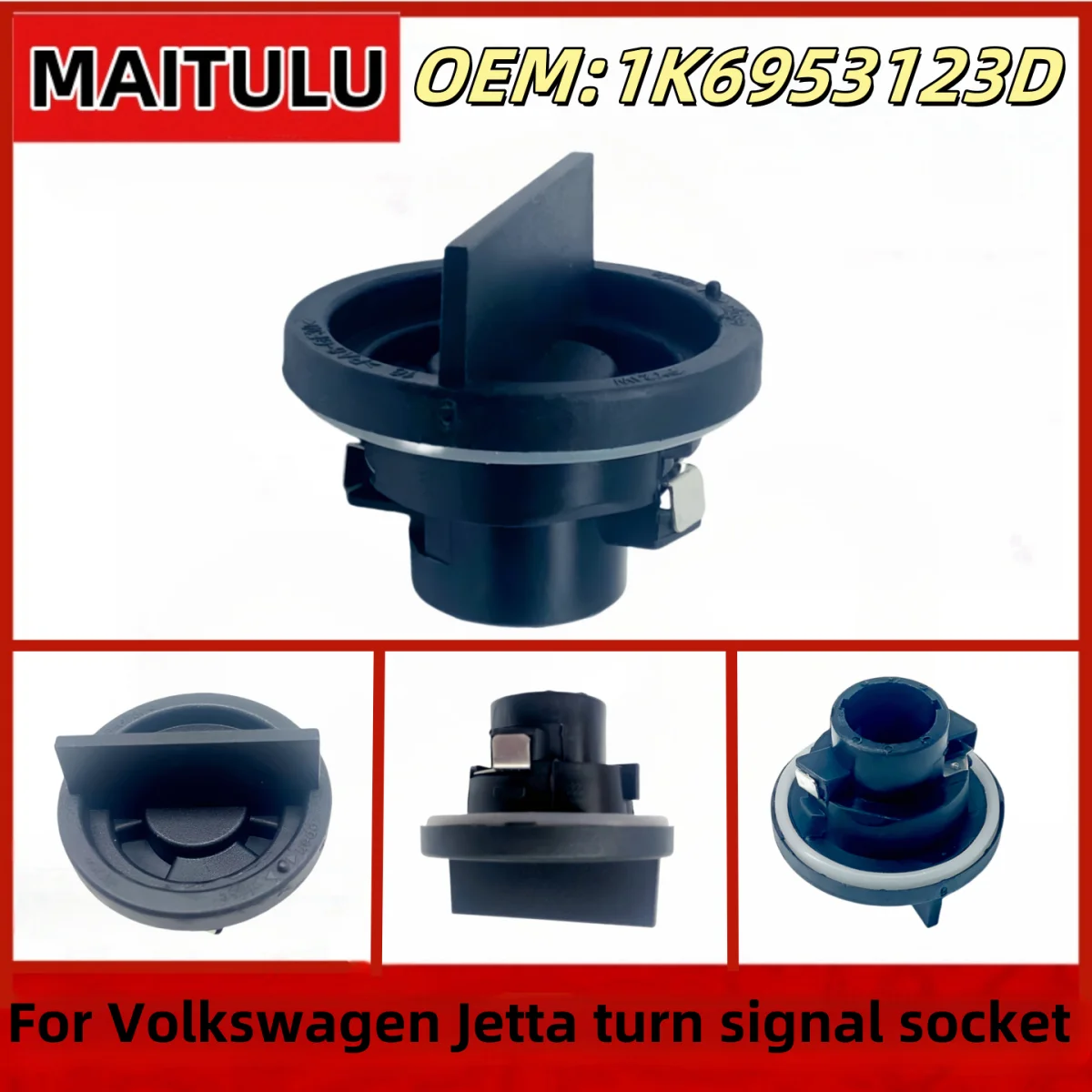 

1 шт. автомобильный указатель поворота 1K6953123D ABS пластик черный для Volkswagen Jetta Car 2011-2017 розетка сигнального света