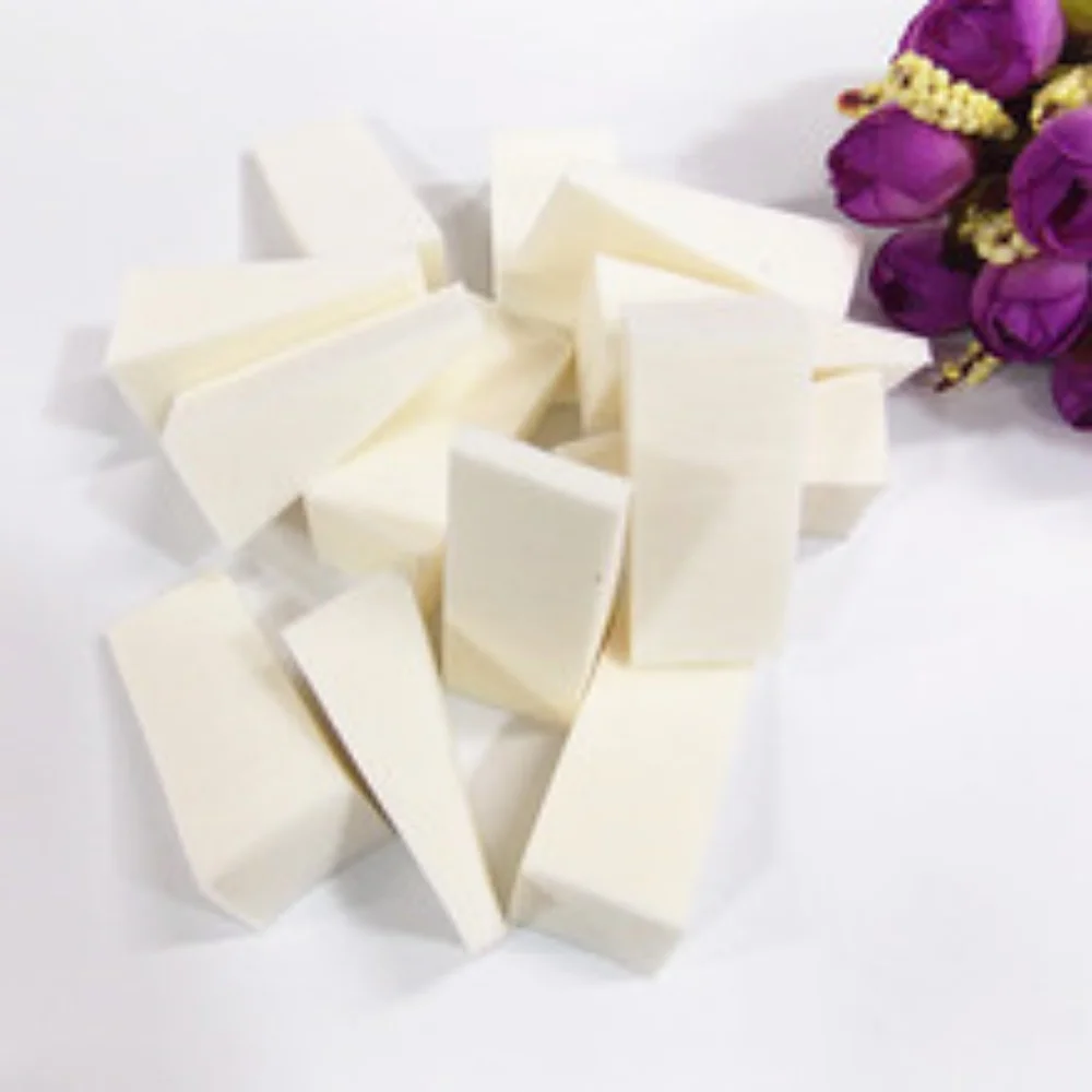 화장 도구 50개 네일 아트 삼각형 건식 및 습식 사용 메이크업 스펀지 페이스 파운데이션 컨실러 BB 크림 파우더 블렌딩 퍼프