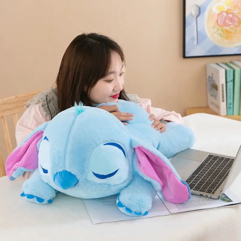 

Disney Stitch Cartoon Big Size Plush Toy Anime Soft Sofa Pillow Nap Stitch Stuffed Plush Dolls Room Decoration Holiday Gift