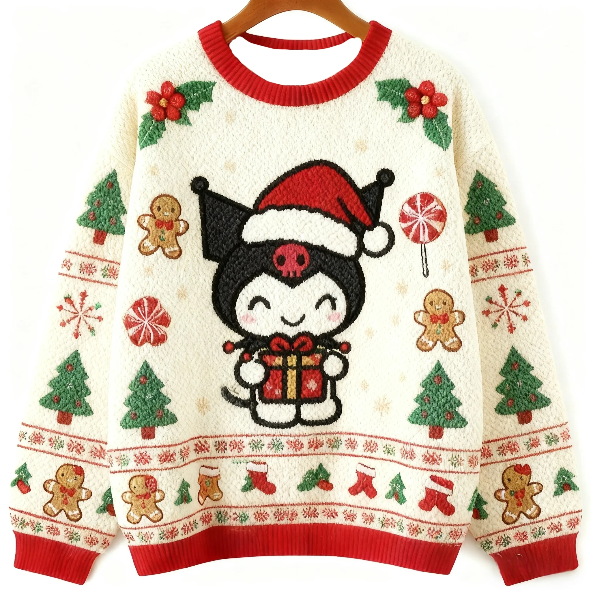 Cartoon Ugly Sweater Men's Womens 3d Sweater Sanrio Cute Ugly Christmas Sweater Anime Xmas Gifts Family Matching Outfits