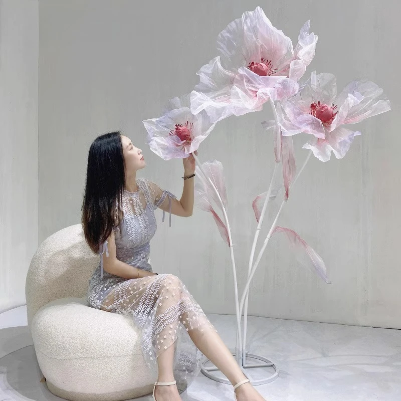 

Silk flower simulation flower window decoration ornament gauze scene arrangement wedding fake flower landing