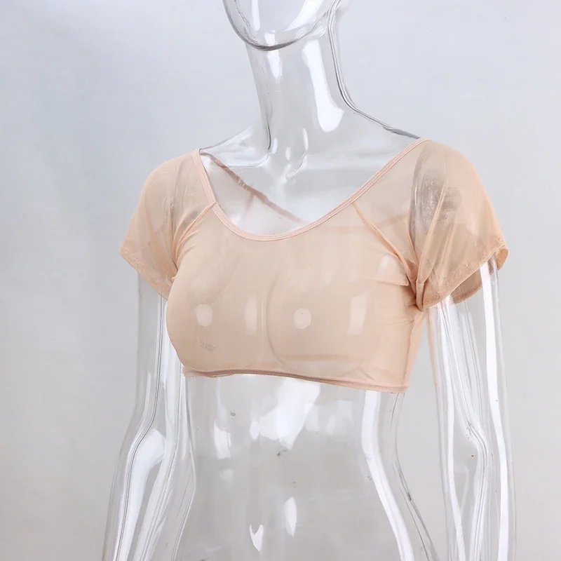 قابلة لإعادة الاستخدام قابل للغسل تحت الإبط وسادة العرق سترة ماصة مزيل العرق وسادة المرأة تي شيرت شكل منصات العرق شاش شفاف سامسونج