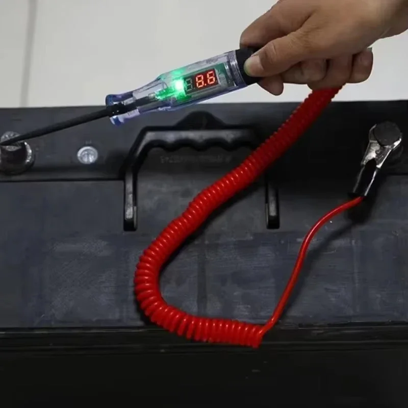 3-120V Car Circuit Tester Pen Probe Digital Voltage Tester Electric Measuring Repair Tools Car Electric Repair Tools Accessories