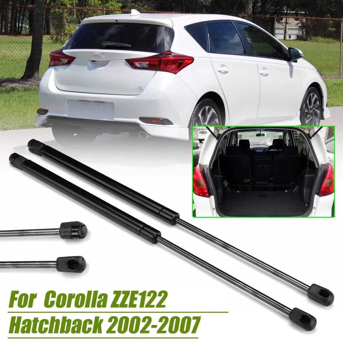 Car Rear Trunk Tailgate Boot Gas Spring Shock Lift Struts Support Rod Bar for Toyota Corolla 2001-2007 ZZE122